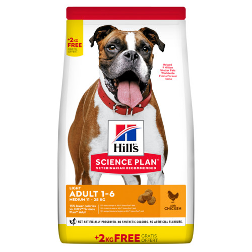 Hill's Adult Light Medium mit Huhn Hundefutter