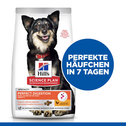 Hill's Adult Perfect Digestion Small&Mini mit Huhn & braunem Reis Hundefutter