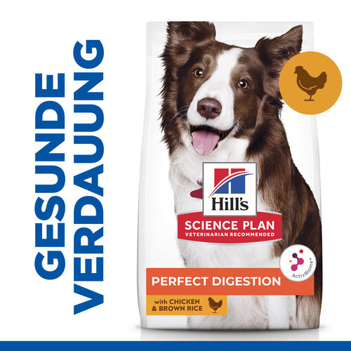 Hill's Adult Perfect Digestion Medium mit Huhn & braunem Reis Hundefutter