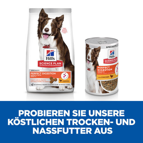 Hill's Adult Perfect Digestion Medium mit Huhn & braunem Reis Hundefutter