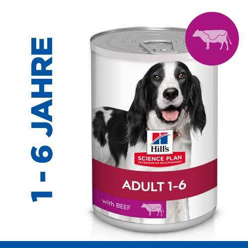 Hill's Adult Rind Hundefutter (in Dosen 370g)