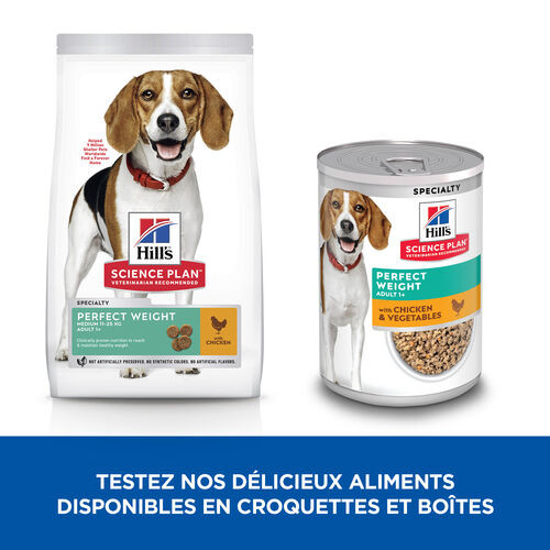 Hill's Adult Perfect Weight Medium au poulet pour chien