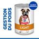 Hill's Adult Light pâtéé pour chien (boite 370g)