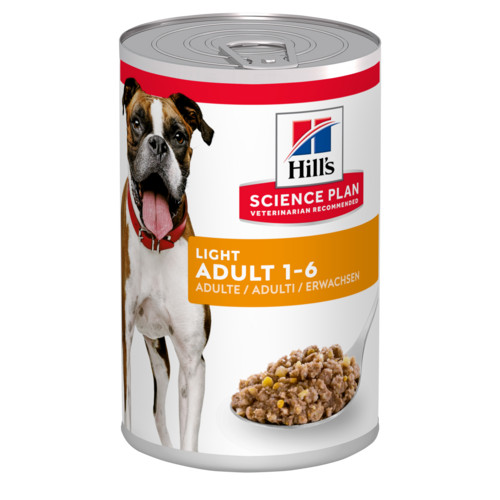 Hill's Adult Light pâtéé pour chien (boite 370g)