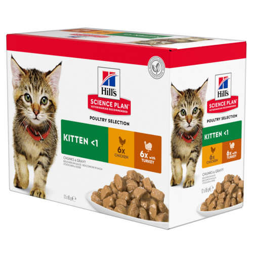 Hill's Poultry Selection combi au poulet et dinde pour chaton