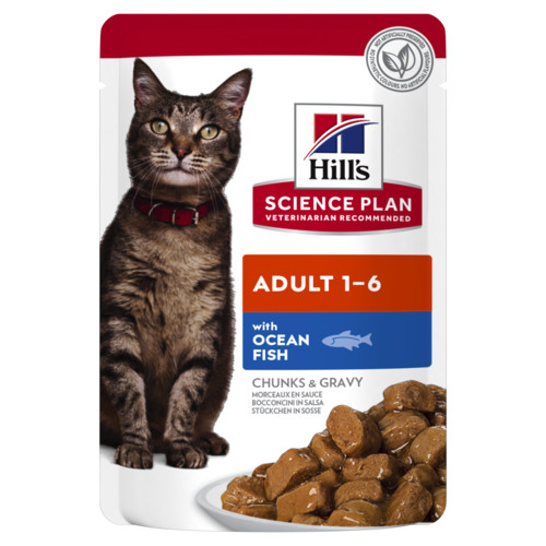 Hill's Adult au poisson de mer sachet pour chat 85 g