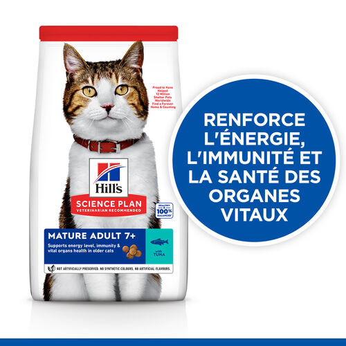 Hill’s Mature Adult 7+ au thon pour chat