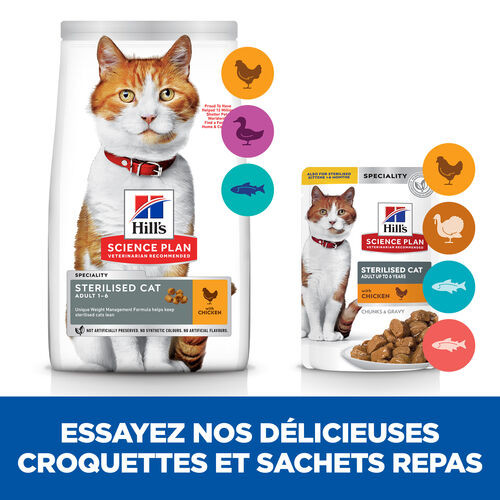 Hill's Science Plan Sterilised Adult au poulet pour chat