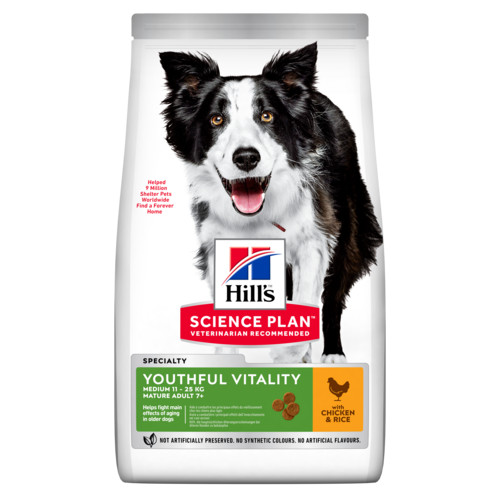 Hill's Mature Adult Senior Vitality Medium au poulet pour chien