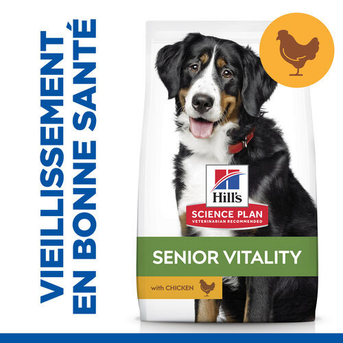 Hill's Mature Adult Senior Vitality Large au poulet et riz pour chien