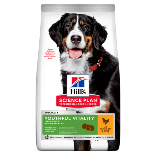 Hill's Mature Adult Senior Vitality Large au poulet et riz pour chien