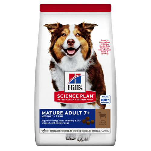 Hill's Mature Adult Medium à l'agneau et riz pour chien