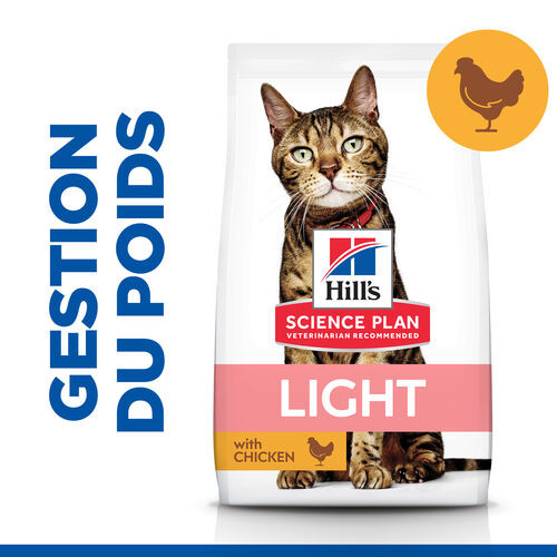 Hill's Light Adult au poulet pour chat