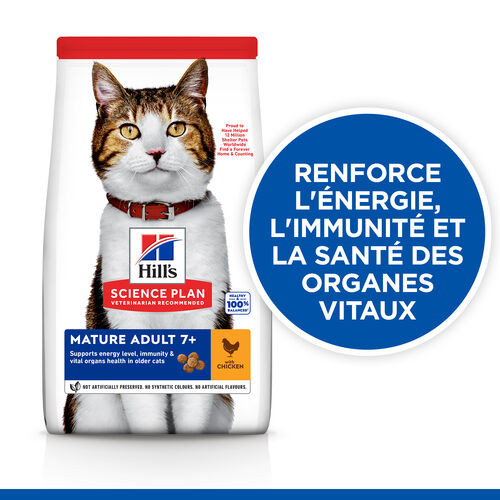 Hill's Mature Adult 7+ au poulet pour chat