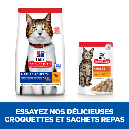 Hill's Mature Adult 7+ au poulet pour chat