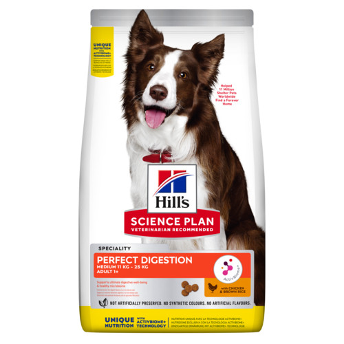 Hill's Adult Perfect Digestion Medium au poulet & riz brun pour chien