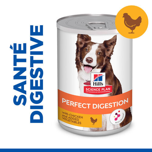 Hill's Adult Perfect Digestion au poulet pâtée pour chien 363g boîte