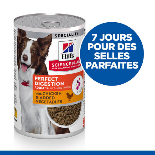 Hill's Adult Perfect Digestion au poulet pâtée pour chien 363g boîte