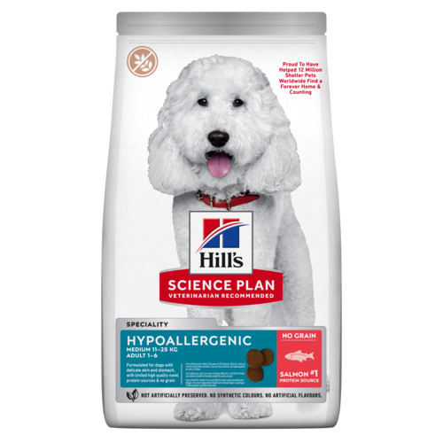 Hill's Adult Medium Hypoallergenic au saumon pour chien