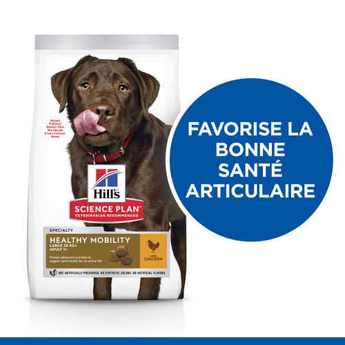 Hill's Adulte Healthy Mobility Grande Race au poulet pour chien