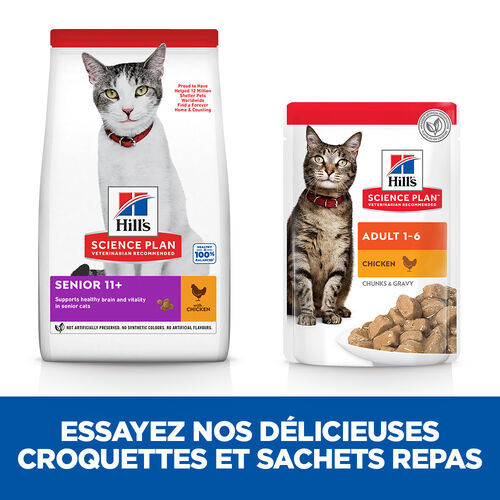 Hill's Senior 11+ au poulet pour chat