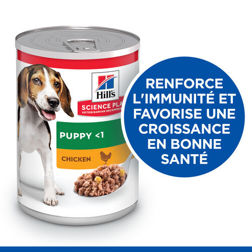 Hill's Puppy pâtée au poulet pour chiot (boîte 370 g)