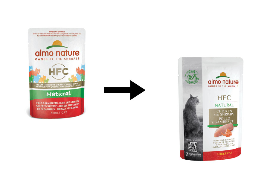 Almo Nature HFC Natural poulet avec crevettes pâtée pour chat (55 g)