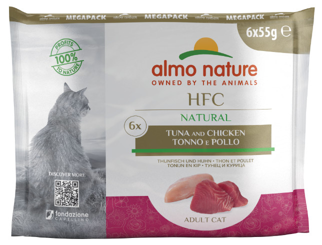 Almo Nature HFC Natural Tonijn & Kip 6x55 gr