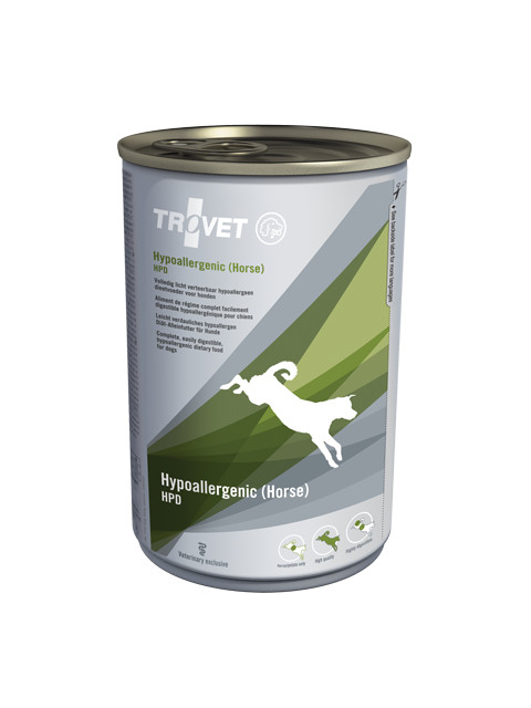 Trovet Hypoallergenic HPD met paard natvoer hond