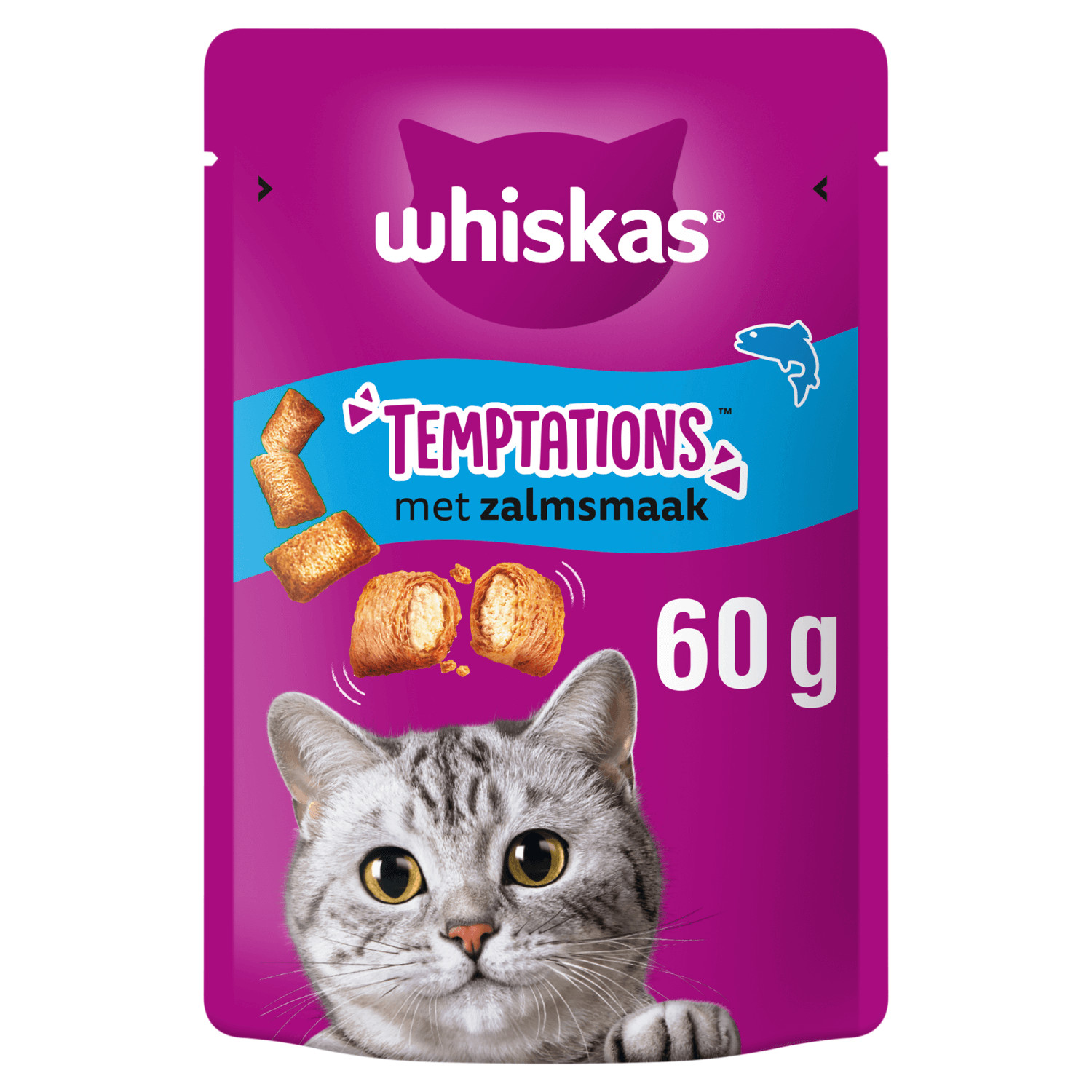 Whiskas Knuspertaschen mit Lachs Katzensnack