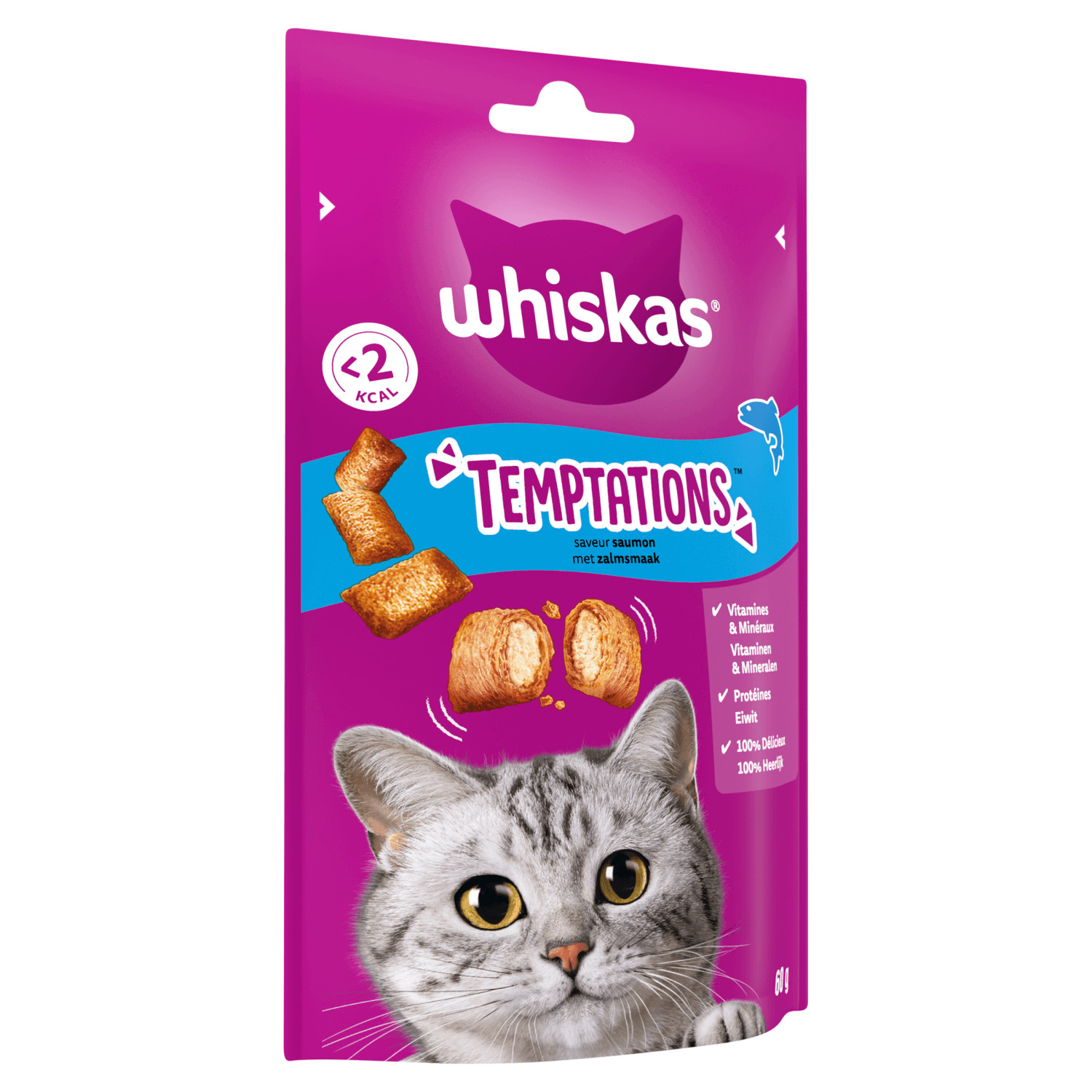 Whiskas Knuspertaschen mit Lachs Katzensnack