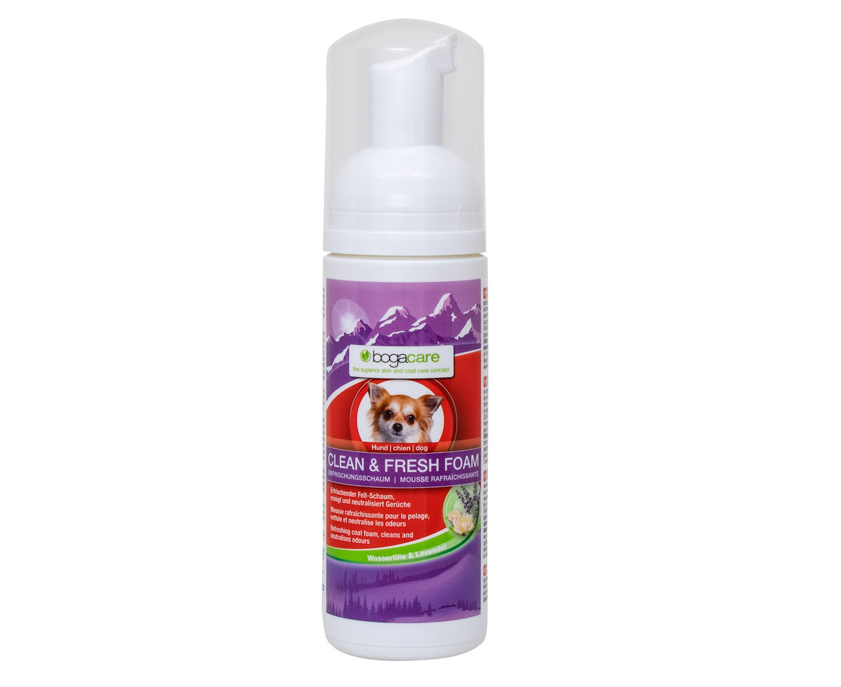 Bogacare Clean Fresh Foam droogshampoo voor hond/kat