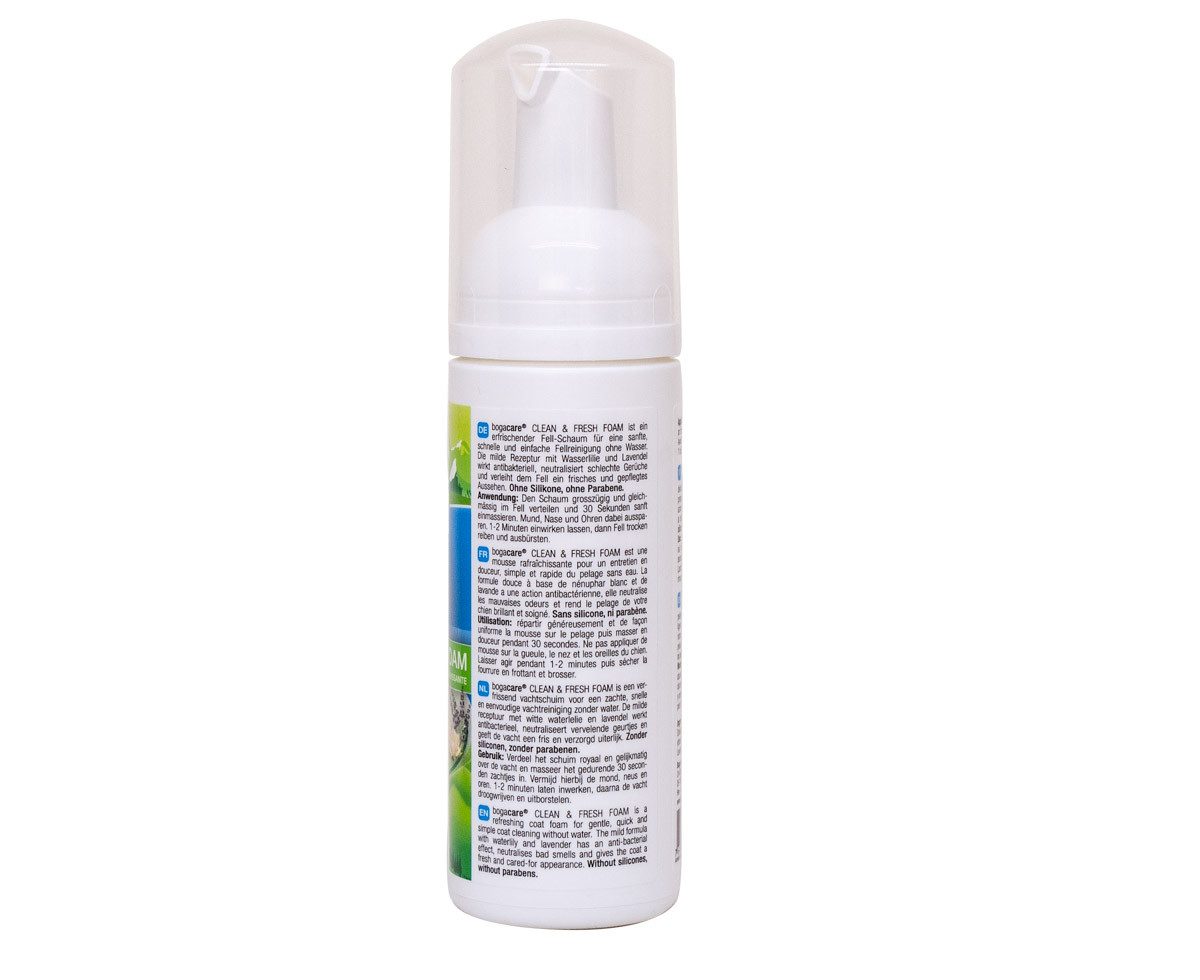 Bogacare Clean Fresh Foam droogshampoo voor hond/kat
