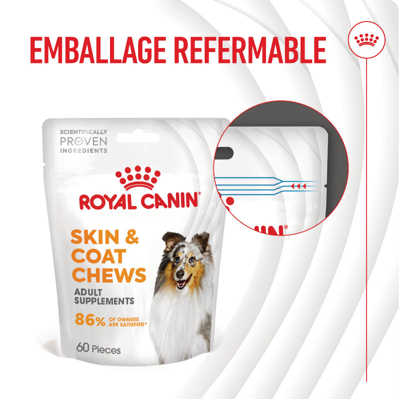 Royal Canin Skin & Coat Chews voedingssupplement hond Royal Canin Skin & Coat Chews voedingssupplement hond
