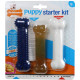 Nylabone Puppy Starterkit nylon os à mâcher pour chiot (au poulet)
