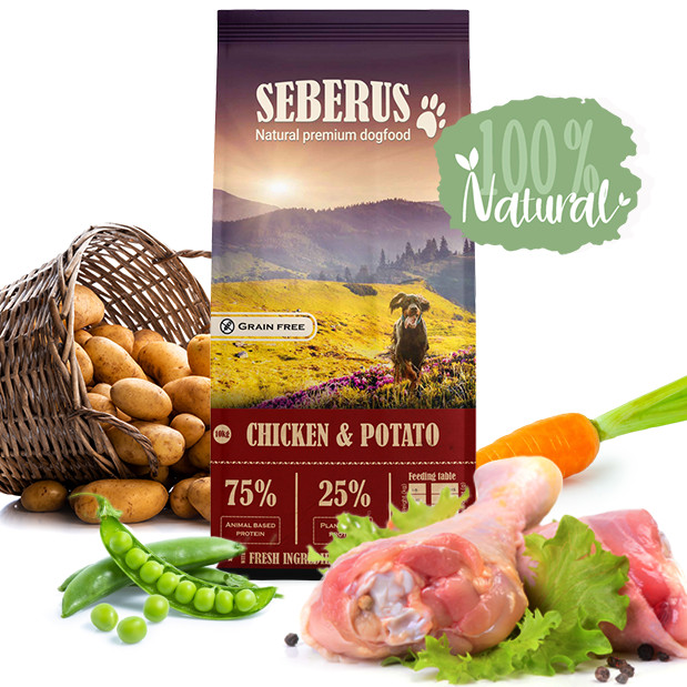 Seberus Chicken & Potato - natuurlijk graanvrij hondenvoer Seberus Chicken & Potato - natuurlijk graanvrij hondenvoer