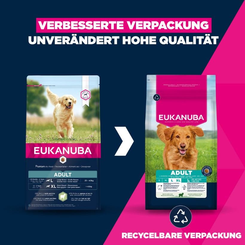 Eukanuba Adult Large mit Lamm & Reis Hundefutter