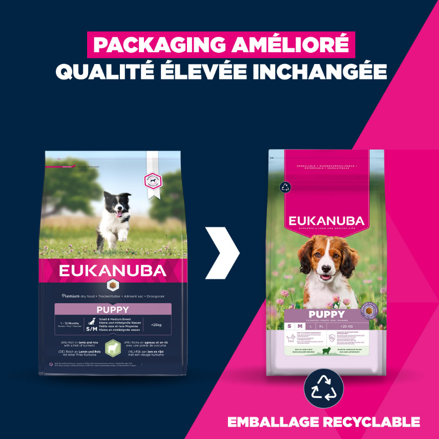 Eukanuba Puppy Small Medium Lam & Rijst hondenvoer Eukanuba Puppy Small Medium Lam & Rijst hondenvoer
