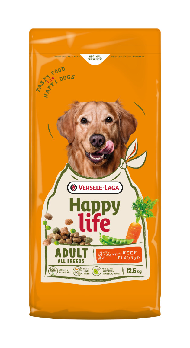 Happy Life Adult au goût de bœuf pour chien