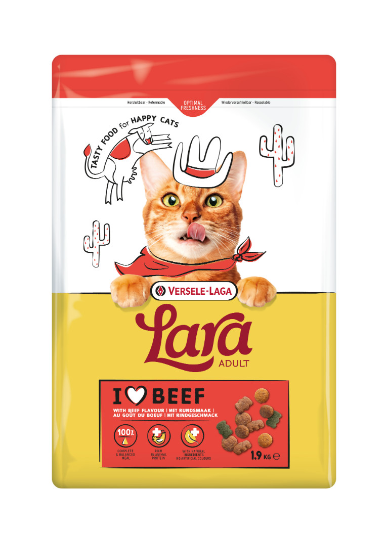 Versele-Laga Lara Adult au goût de bœuf pour chat