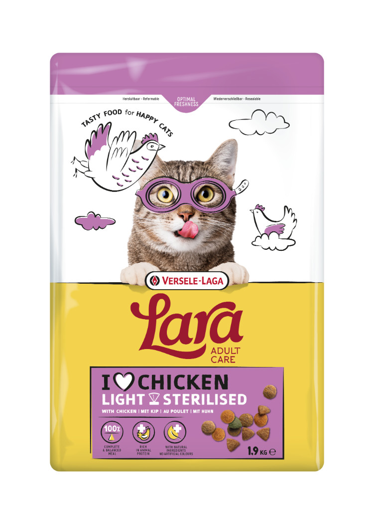 Versele-Laga Lara Adult Sterilised poulet pour chat