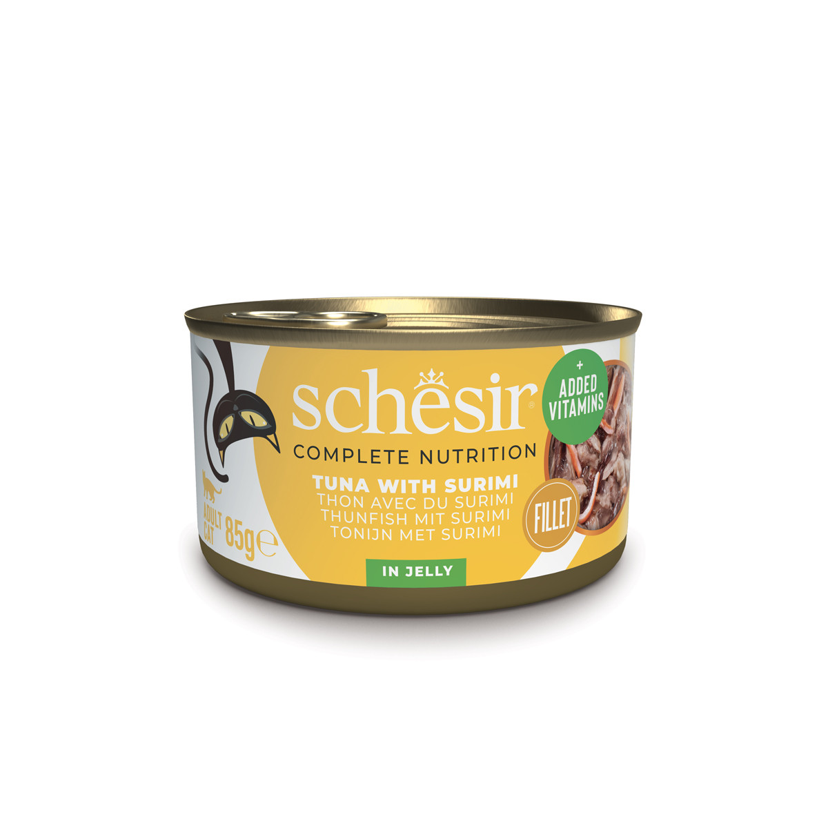Schesir Thunfisch mit Surimi (Gelee) Nassfutter Katze (Dosen)