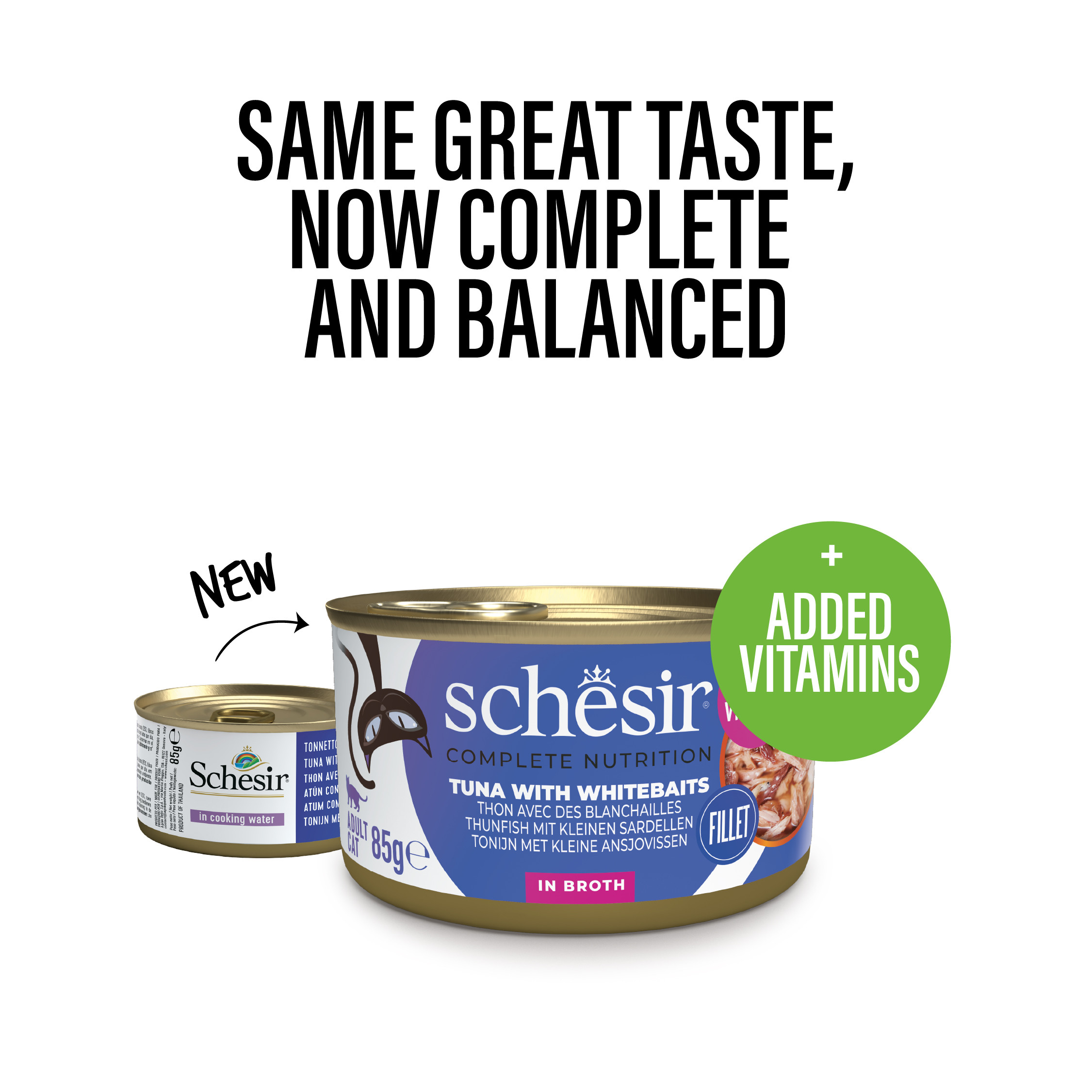 Schesir Chat - Natural, thon anchois et riz