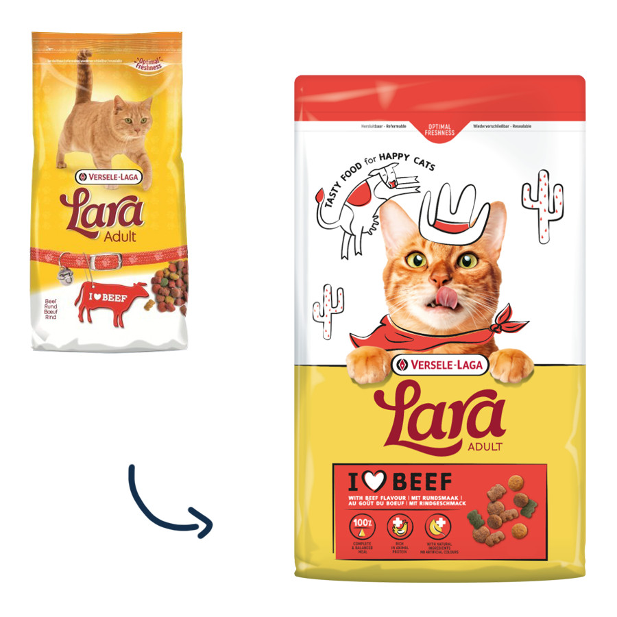 Versele-Laga Lara Adult au goût de bœuf pour chat