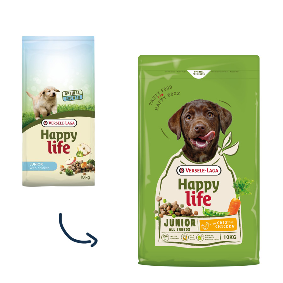 Happy Life Junior mit Huhn Hundefutter