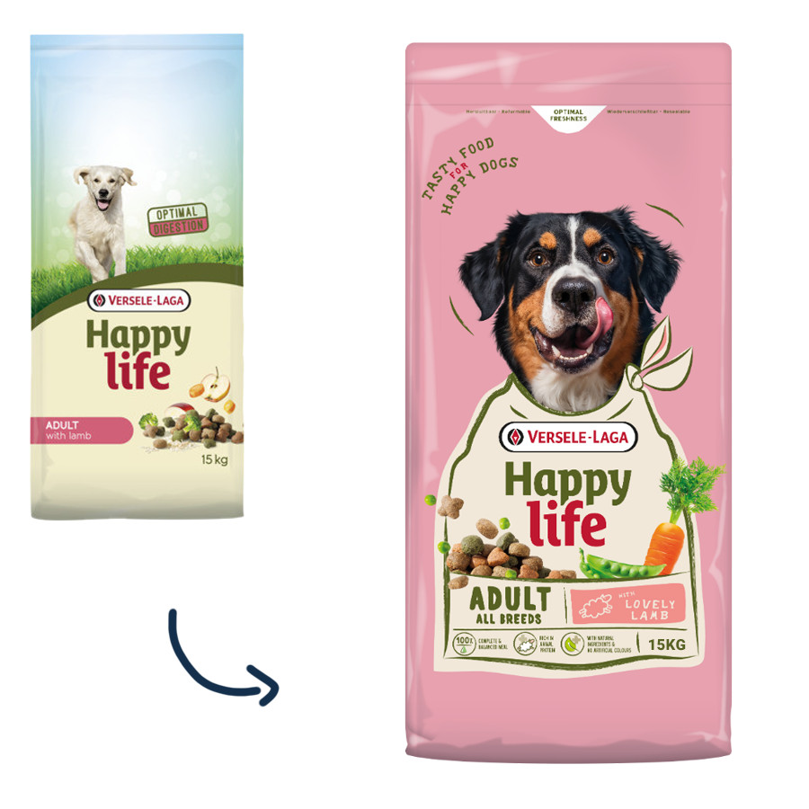 Happy Life Adult Agneau pour chien
