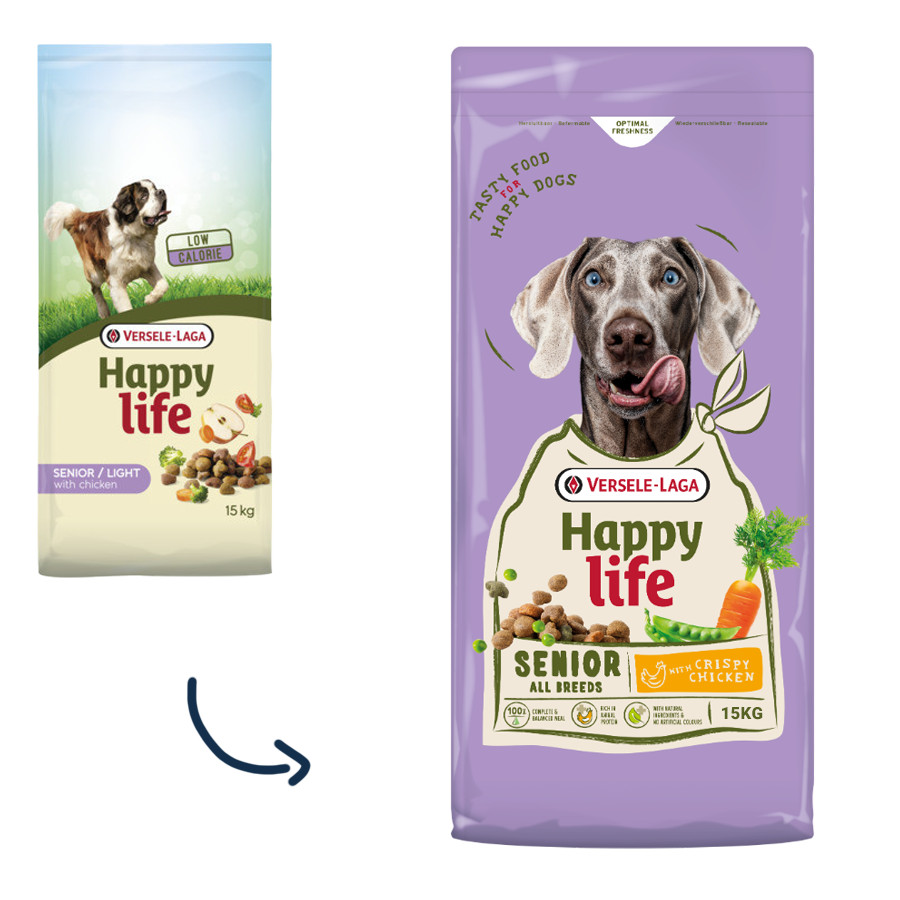 Happy Life Senior au poulet pour chien