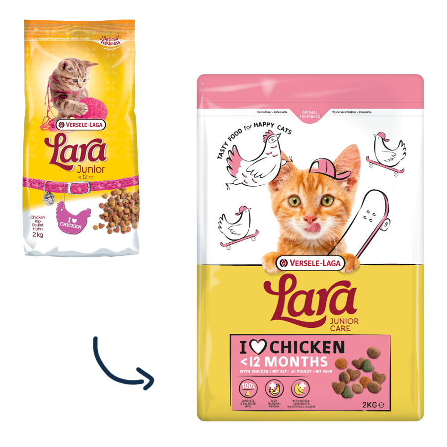 Versele-Laga Lara Junior poulet pour chaton