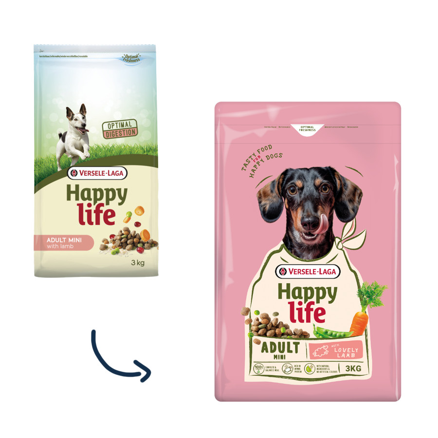 Happy Life Adult Mini Lamb hondenvoer