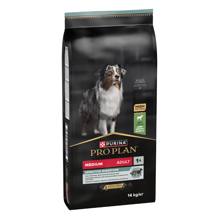 Pro Plan Medium Adult Sensitive Digestion mit Lamm Hundefutter